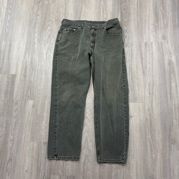 Vintage Riveted Lee Jeans Men's 38x30 Green Faded Western 90s Distressed Rodeo - Picture 1 of 12